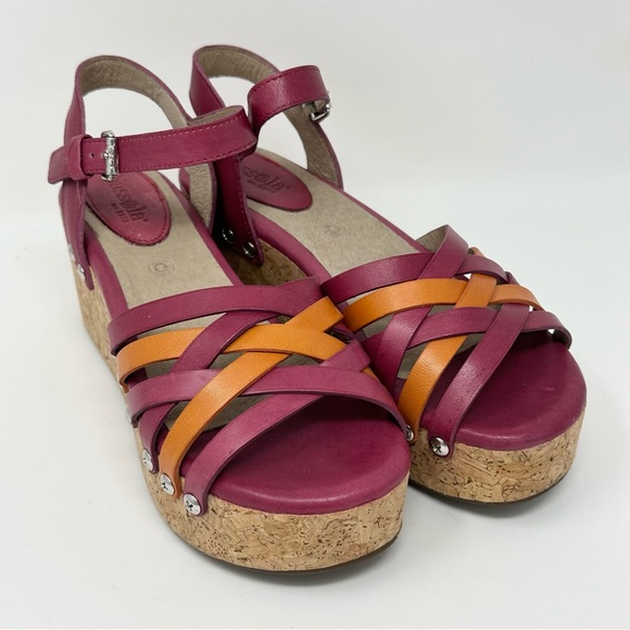 Bussola Mansfield Mavis Strappy Platform Wedge Cork Heel Sandals EU Size 38 7.5 - Picture 3 of 12
